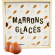 BOITE BOIS 9 MARRONS GLACÉS ENTIERS