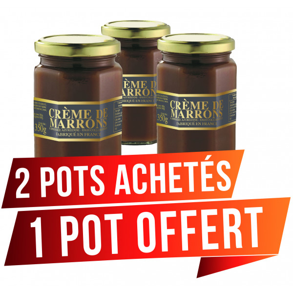 LOT de 3 crèmes de marrons