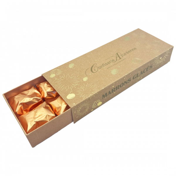 Réglette de 10 marrons glacés