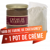 LOT crème de marrons 500g + 500g de farine de châtaignes