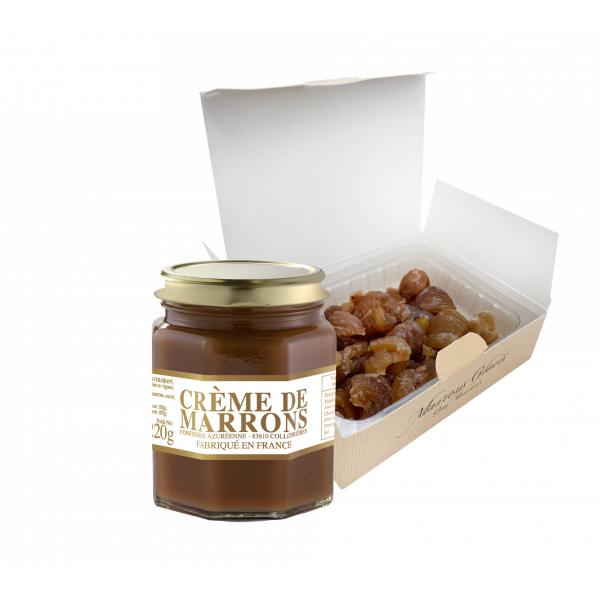 Crème de marrons 220g + gros cassés 250g